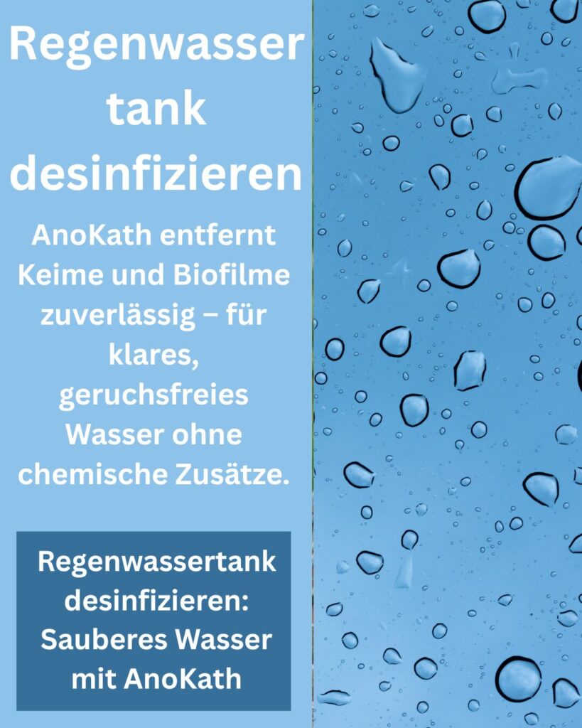 Regenwassertank desinfizieren