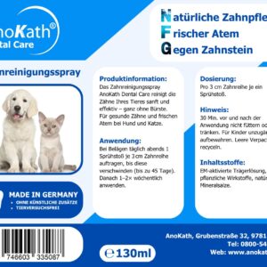Dentalspray für Hunde, Zahnreinigungsspray